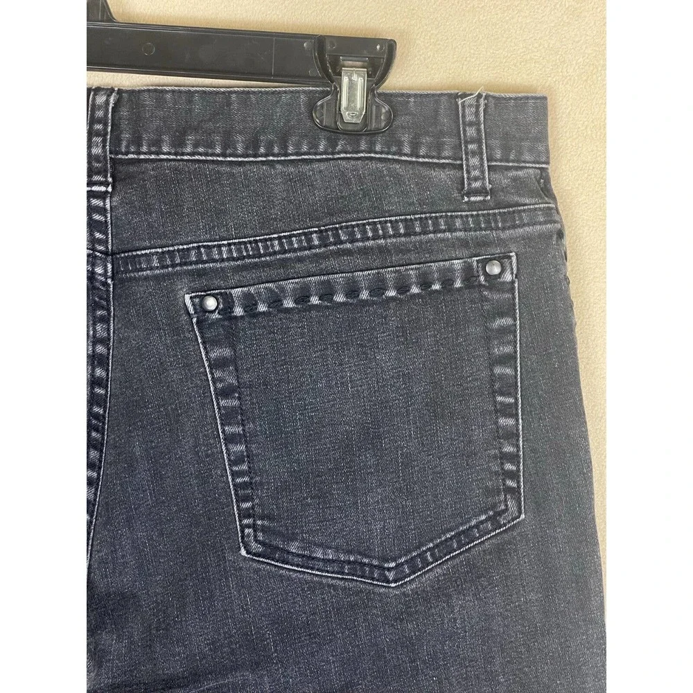 John‎ Varvatos Mens 38 Jeans Straight Leg Regular Fit Mid Rise Button Fly Black